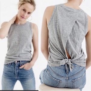 J. Crew Tie-back Top in Light Blue